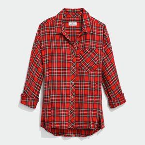 NEW Vineyard Vines Plaid Weekend Button Down size 4 - Color: Red Velvet